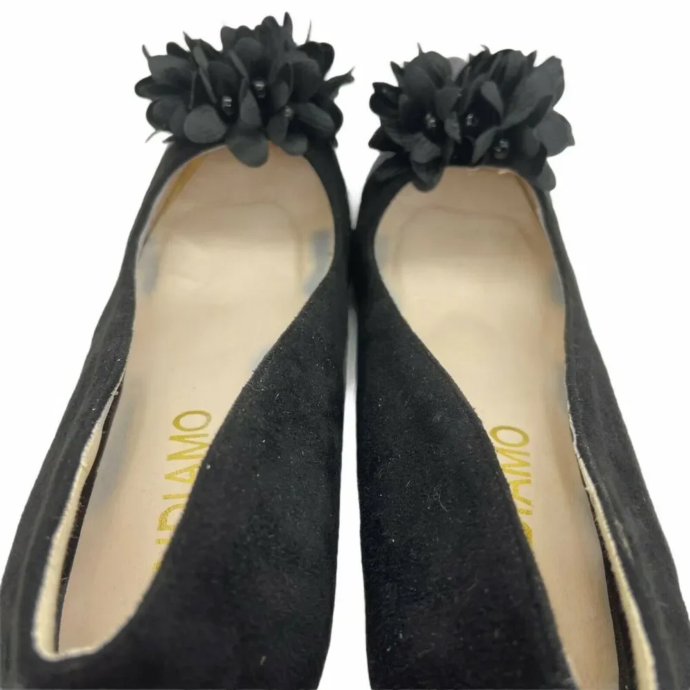 Andiamo Stiletto Pump Heels Women's Delish 751195 Black Gray Slip On Size 8.5 M